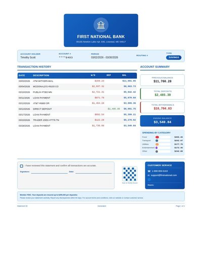 Bank Statement Rev B