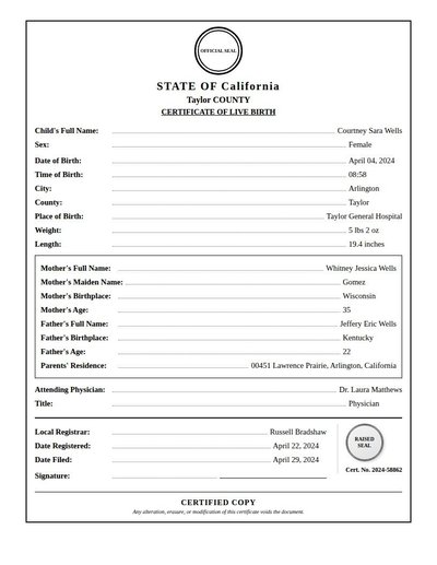 Birth Certificate Rev B