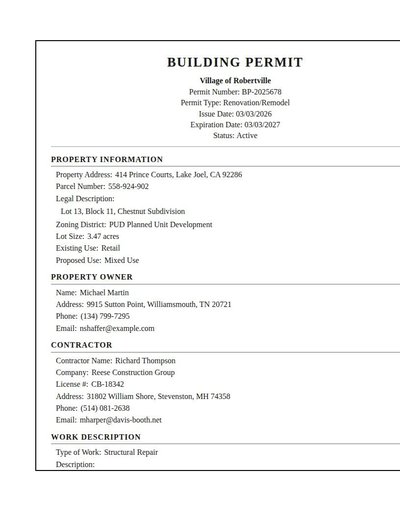 Building Permit
