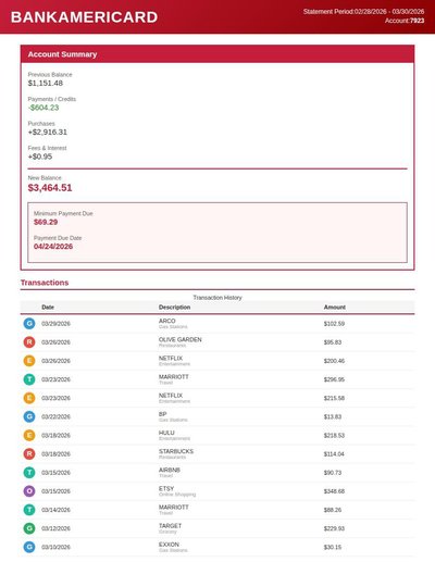 Credit Card Statement Rev A