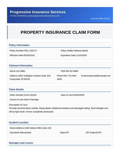 Insurance Claim