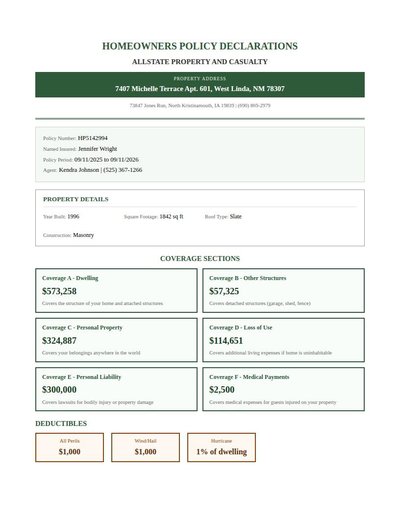 Insurance Policy Rev B