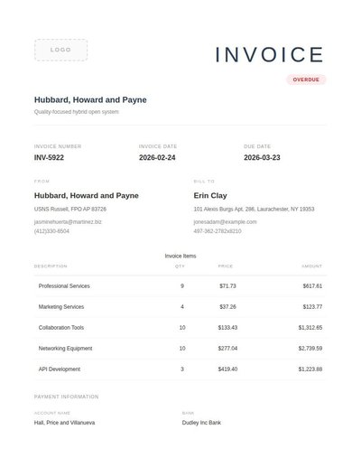 Invoice Rev A