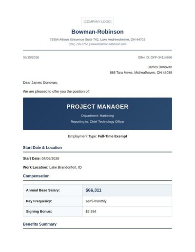 Offer Letter
