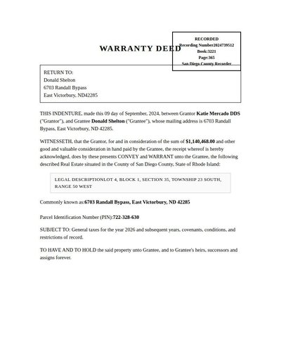 Warranty Deed