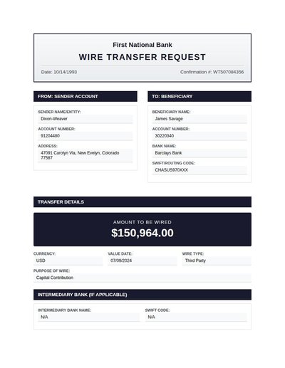 Wire Transfer